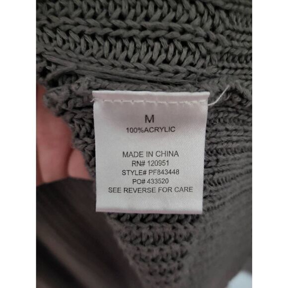 Pink Rose grey open cardigan - Picture 6 of 7
